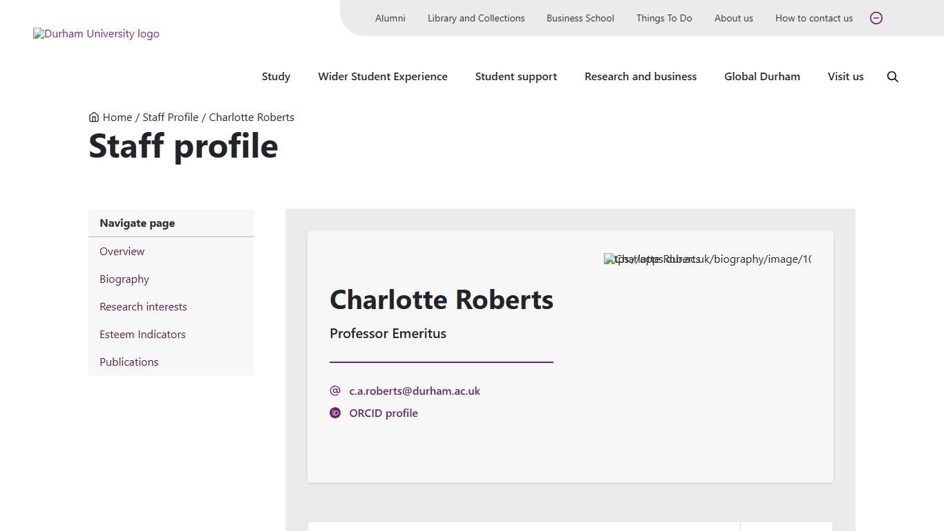 Charlotte Roberts - Durham University